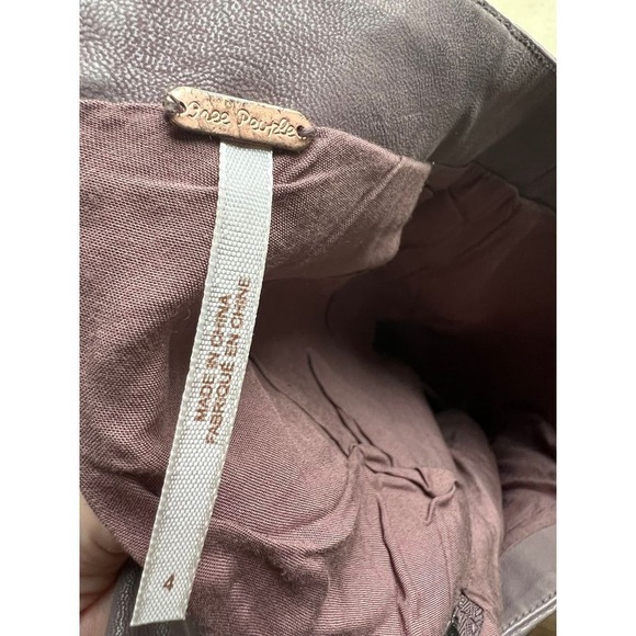 Free People Womens 4 Mini Modern Femme Mauve Vegan Faux Leather Mini Skirt‎ - Picture 10 of 11